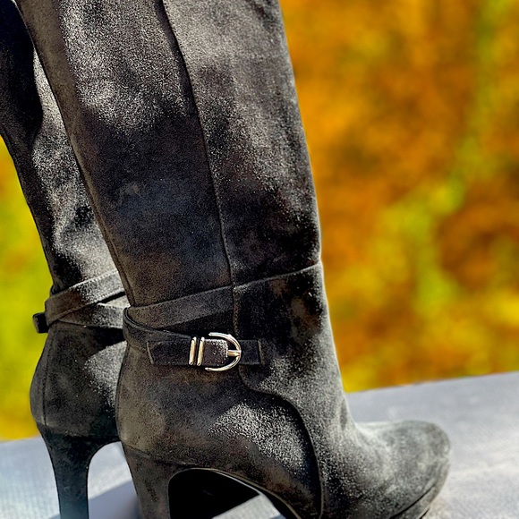 NWT Naturalizer Wide Calf-Tall Suede Boot 7.5M - Picture 3 of 7